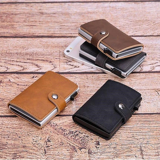 PU Leather Wallet & Pop up card holder