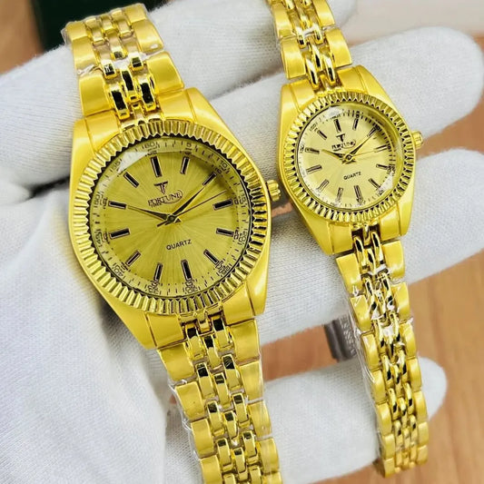 2-Piece Unisex Couple Analog Watches