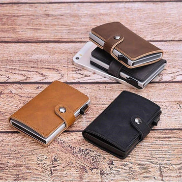 PU Leather Wallet & Pop-Up Card Holder