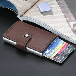 PU Leather Wallet & Pop-Up Card Holder