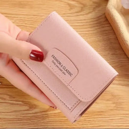 Women Fashion PU Leather Trifold Wallet