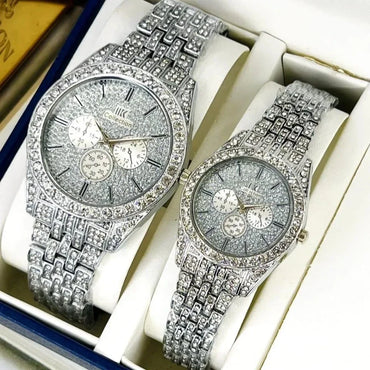 Luxury Gold Couple Watch Set