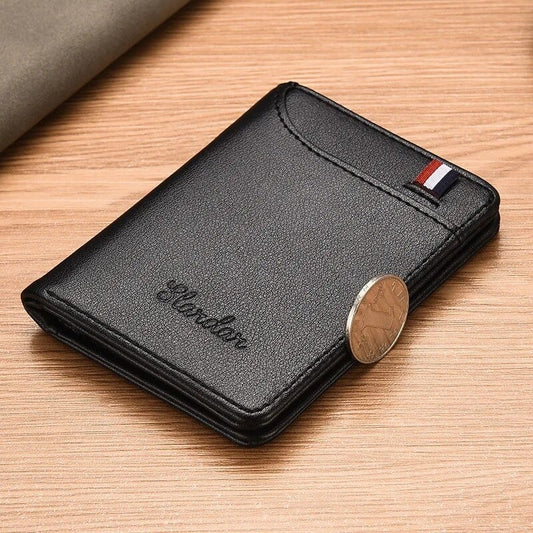 Slim Leather Card Holder Wallet
