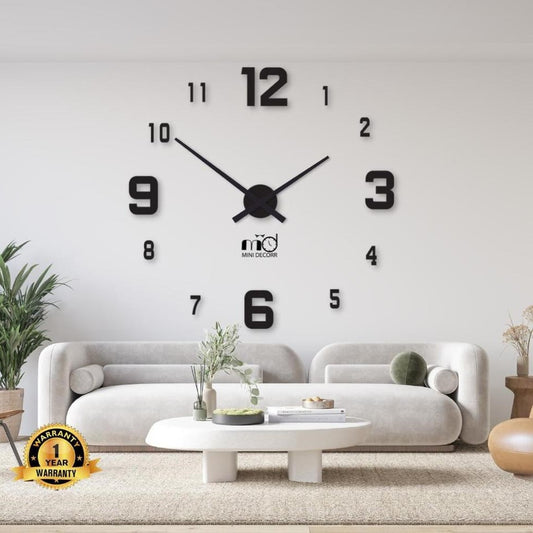3D Wooden Wall Clock