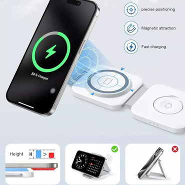 3-in-1 Magnetic Wireless Charger for Apple Devices