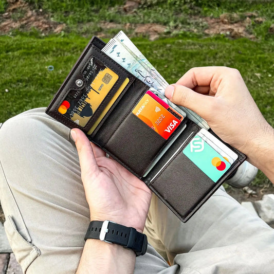Baellerry Premium Tri-Fold Wallet for Men