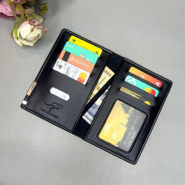 Trendy Slim PU Leather Wallet for Men