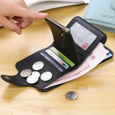 Mini Book Shape PU Leather Wallet for Women