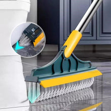 2-in-1 Bathroom & Floor Cleaning Brush with Wiper