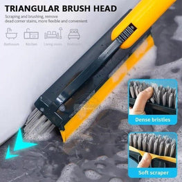 2-in-1 Bathroom & Floor Cleaning Brush with Wiper