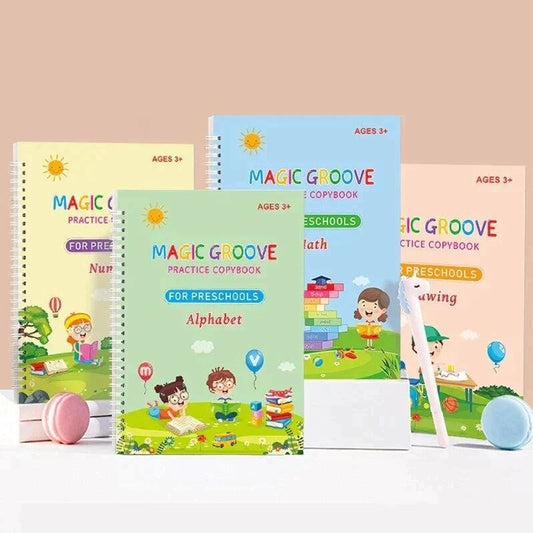 4-Piece Magic Practice Copybook Set