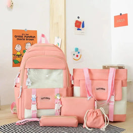 4-Piece Multipurpose Nylon Backpack Set