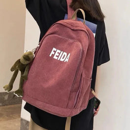 Aesthetic Canvas Nylon Backpack