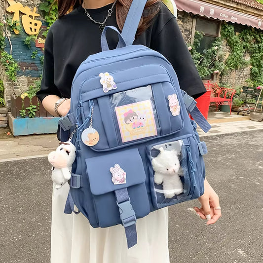 Multi-Pocket College Bag