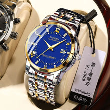 FNGEEN Men’s Luxury Crystal Quartz Watch