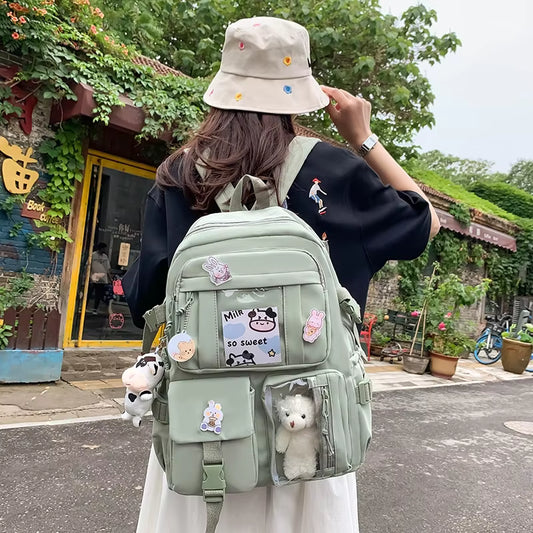 Multi-Pocket College Bag