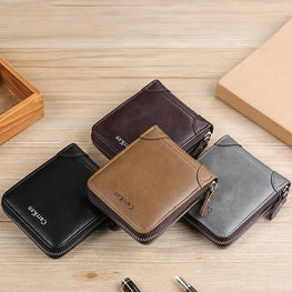 Premium Bifold Round Zipper Wallet