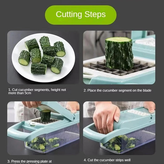16-in-1 Multi-Functional Vegetable Cutter