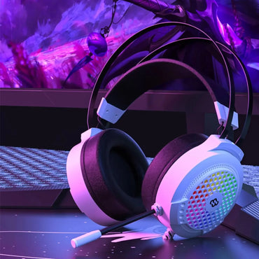 RGB Wired Gaming Headset with Mic