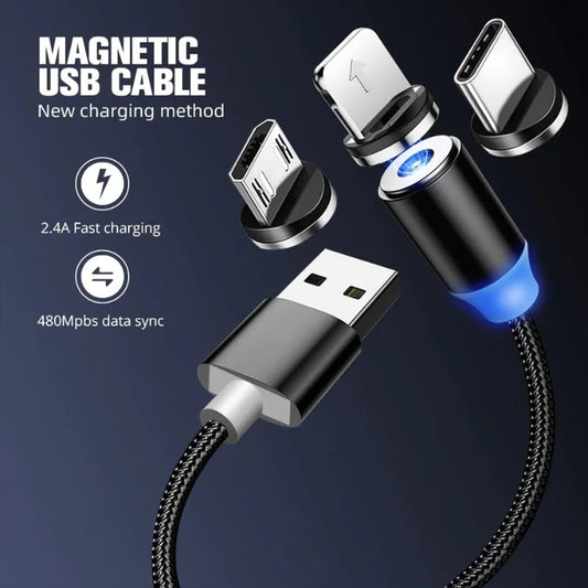3-in-1 Magnetic Fast Charging Cable