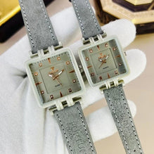 Fortune Time Square Dial Couple Watch Set