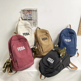 Aesthetic Canvas Nylon Backpack