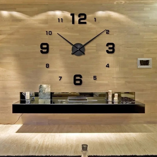 3D Wooden Wall Clock